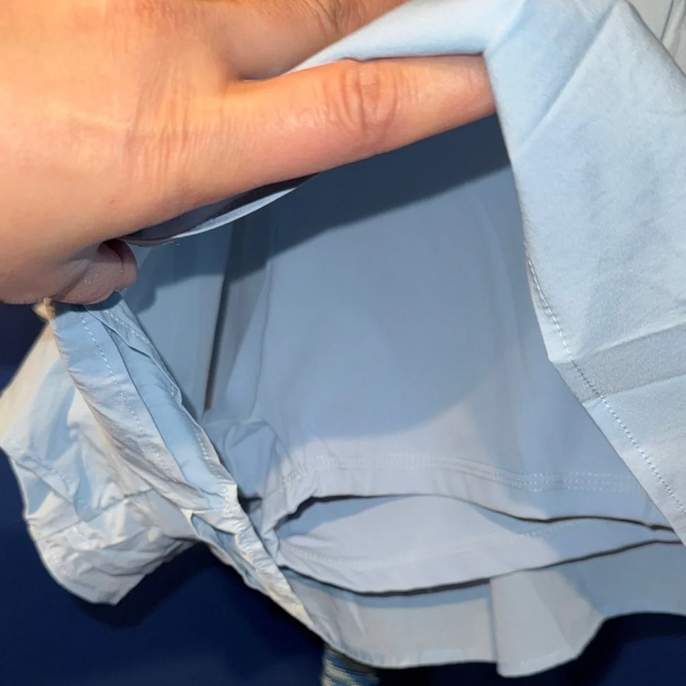 Hot Kiss- NWT Light Blue High Rise Flutter Pants Size Large - Picture 13 of 15